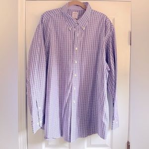 Brooks Brother 346 Men’s Long Sleeve Dress Shirt, XXL, EUC.